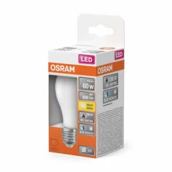Luminaires Osram E27 LED 9.4 Watt blanc chaud 806 Lumen