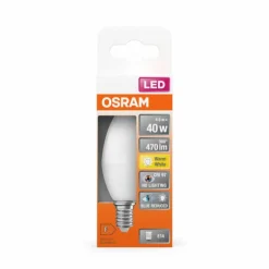 Luminaires Osram E14 LED 4.9 Watt blanc chaud 470 Lumen