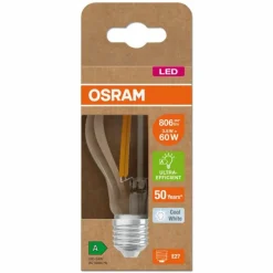 Luminaires Osram E27 LED 3.8 Watt blanc neutre 806 Lumen