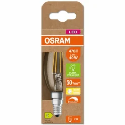 Luminaires Osram E14 LED 2.9 Watt blanc chaud dimmable 470 Lumen
