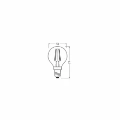 Luminaires Osram E14 LED 2.2 Watt blanc chaud dimmable 300 Lumen