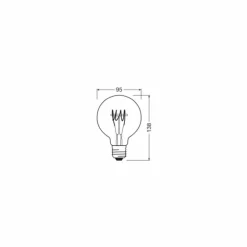 Luminaires Osram E27 LED 4.8 Watt blanc chaud dimmable 470 Lumen