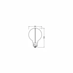 Luminaires Osram E27 LED 2.2 Watt blanc chaud 60 Lumen