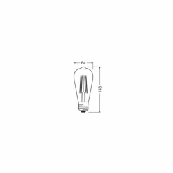 Luminaires Osram E27 LED 7.2 Watt blanc chaud dimmable 806 Lumen