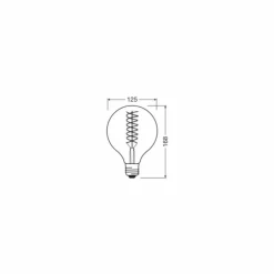 Luminaires Osram E27 LED 8.4 Watt blanc chaud dimmable 806 Lumen