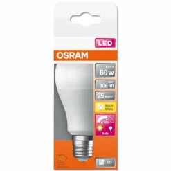 Luminaires Osram E27 LED 8.8 Watt blanc chaud 806 Lumen