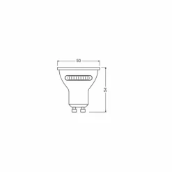 Luminaires Osram GU10 LED 4.2 Watt blanc chaud 400 Lumen