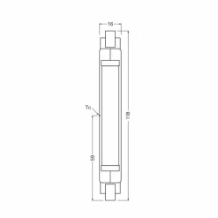 Luminaires Osram R7S 8 Watt blanc chaud 806 Lumen
