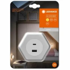 Luminaires Ledvance Éclairage Led|Lunetta Lampe à prise électrique LED Blanc, 1 lumière, Détecteur de mouvement