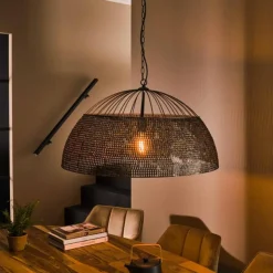 hofstein Suspensions|lustre Armor Noir, 1 lumière