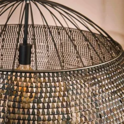 hofstein Suspensions|lustre Armor Noir, 1 lumière