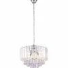 Luminaires Globo Lighting Lustres|Lustre Globo Chrome, Clair, 4 lumières