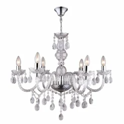 Luminaires Globo Lighting Lustres|Lustre Globo CUIMBRA I Chrome, Acier inoxydable, 6 lumières