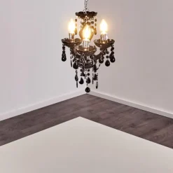 hofstein Lustres|Lustre Malmback Noir, 3 lumières