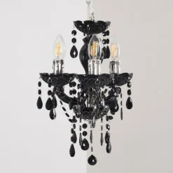 hofstein Lustres|Lustre Malmback Noir, 3 lumières