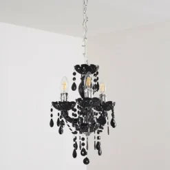 hofstein Lustres|Lustre Malmback Noir, 3 lumières