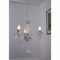 Luminaires Reality Lustres|Lustre Reality Chrome, 3 lumières