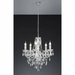 Luminaires Reality Lustres|Lustre Reality Krone Transparent, 5 lumières
