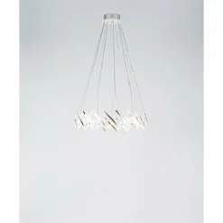 Luminaires Serien Lighting Lustres|Lustre Serien Lighting ZOOM Acier inoxydable, 20 lumières