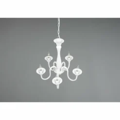 Luminaires Trio Lustres|Lustre Trio Elsa Blanc, 5 lumières