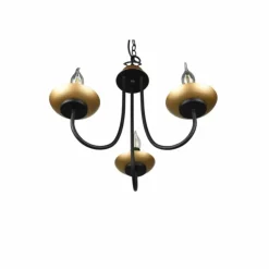 Luminaires Trio Lustres|Lustre Trio Livia Noir, 3 lumières