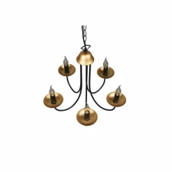 Luminaires Trio Lustres|Lustre Trio Livia Noir, 5 lumières
