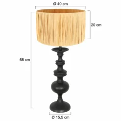 Luminaires Steinhauer Lampes À Poser|Lyons Lampe à poser Noir, 1 lumière