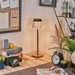 hofstein Éclairage Led|Macos Lampe de bureau, Lampe à poser, Liseuse LED Rouille, 1 lumière