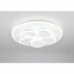 Luminaires Trio Éclairage Led|Mandala Plafonnier LED Blanc, 1 lumière, Télécommandes