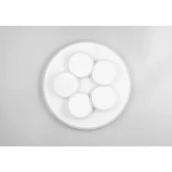 Luminaires Trio Éclairage Led|Mandala Plafonnier LED Blanc, 1 lumière, Télécommandes