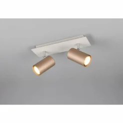 Luminaires Trio Spots Et Projecteurs|Marley Spot de plafond Brun, 2 lumières