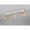 Luminaires Trio Spots Et Projecteurs|Marley Spot de plafond Brun, 3 lumières