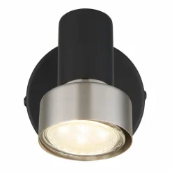 Luminaires Globo Lighting Spots Et Projecteurs|Mason Plafonnier, Spot de plafond, Applique murale, Spot mural Chrome, Noir, 1 lumière