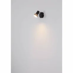 Luminaires Globo Lighting Spots Et Projecteurs|Mason Plafonnier, Spot de plafond, Applique murale, Spot mural Chrome, Noir, 1 lumière