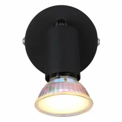 Luminaires Globo Lighting Spots Et Projecteurs|Matrix Plafonnier, Spot de plafond, Applique murale, Spot mural Noir, 1 lumière