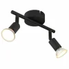 Luminaires Globo Lighting Spots Et Projecteurs|Matrix Plafonnier, Spot de plafond, Applique murale, Spot mural Noir, 2 lumières