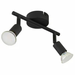 Luminaires Globo Lighting Spots Et Projecteurs|Matrix Plafonnier, Spot de plafond, Applique murale, Spot mural Noir, 2 lumières