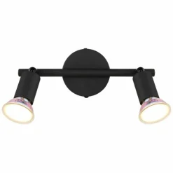 Luminaires Globo Lighting Spots Et Projecteurs|Matrix Plafonnier, Spot de plafond, Applique murale, Spot mural Noir, 2 lumières