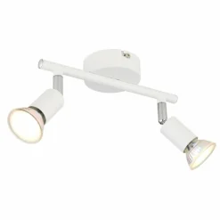 Luminaires Globo Lighting Spots Et Projecteurs|Matrix Plafonnier, Spot de plafond, Applique murale, Spot mural Blanc, 2 lumières