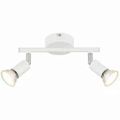 Luminaires Globo Lighting Spots Et Projecteurs|Matrix Plafonnier, Spot de plafond, Applique murale, Spot mural Blanc, 2 lumières