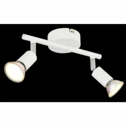Luminaires Globo Lighting Spots Et Projecteurs|Matrix Plafonnier, Spot de plafond, Applique murale, Spot mural Blanc, 2 lumières
