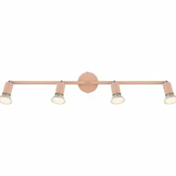 Luminaires Globo Lighting Spots Et Projecteurs|Matrix Plafonnier, Spot de plafond, Applique murale, Spot mural Rose, 4 lumières