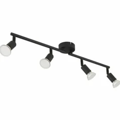 Luminaires Globo Lighting Spots Et Projecteurs|Matrix Plafonnier, Spot de plafond, Applique murale, Spot mural Noir, 4 lumières