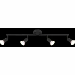 Luminaires Globo Lighting Spots Et Projecteurs|Matrix Plafonnier, Spot de plafond, Applique murale, Spot mural Noir, 4 lumières