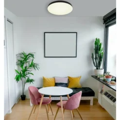 Luminaires Globo Lighting Éclairage Led|Matthew Plafonnier LED Noir, Blanc, 1 lumière