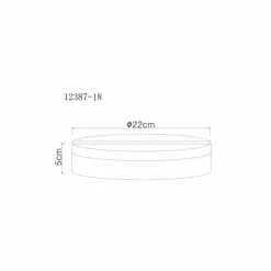 Luminaires Globo Lighting Éclairage Led|Matthew Plafonnier LED Noir, 1 lumière