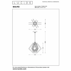 Luminaires Lucide Suspensions|MAURO Suspension Vert, 1 lumière