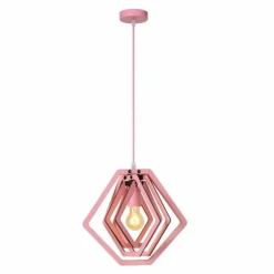 Luminaires Lucide Suspensions|MAURO Suspension Rose, 1 lumière