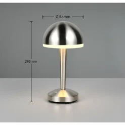 Luminaires Reality Éclairage Led|Mendorez Lampe à poser LED Nickel mat, 1 lumière