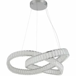 Luminaires Globo Lighting Éclairage Led|Mucky Suspension LED Chrome, 1 lumière, Télécommandes